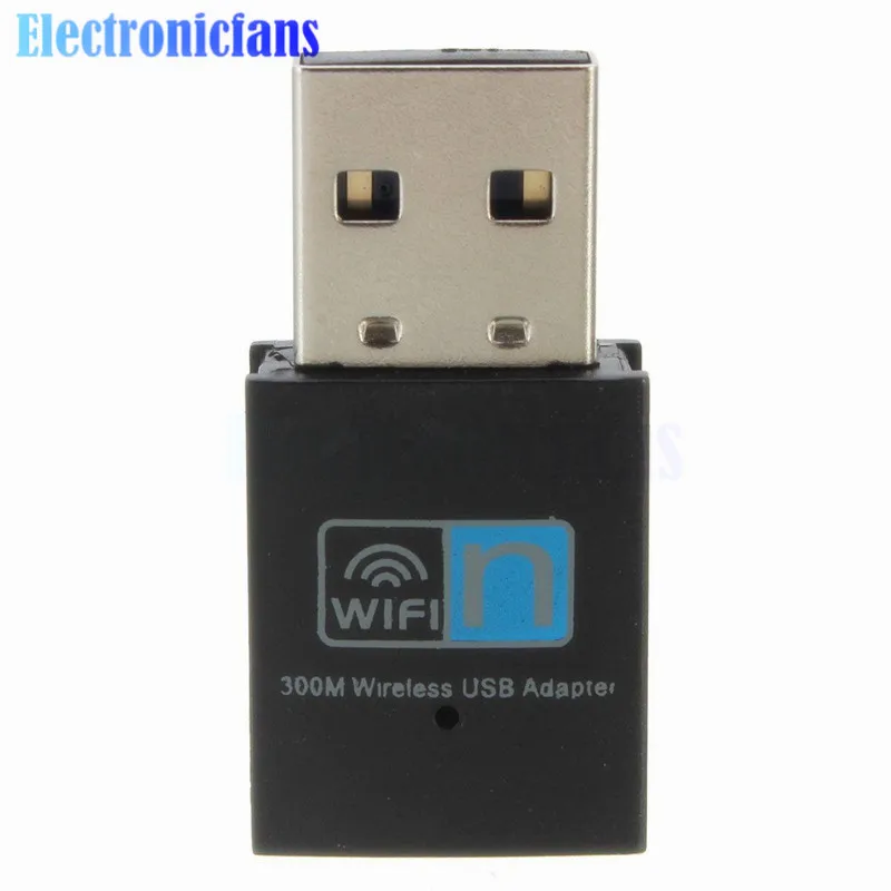 Мини беспроводной USB Wi Fi Wlan адаптер 300 Мбит/с 802 11 b/g/n 20dBm сетевой LAN ключ поддержка