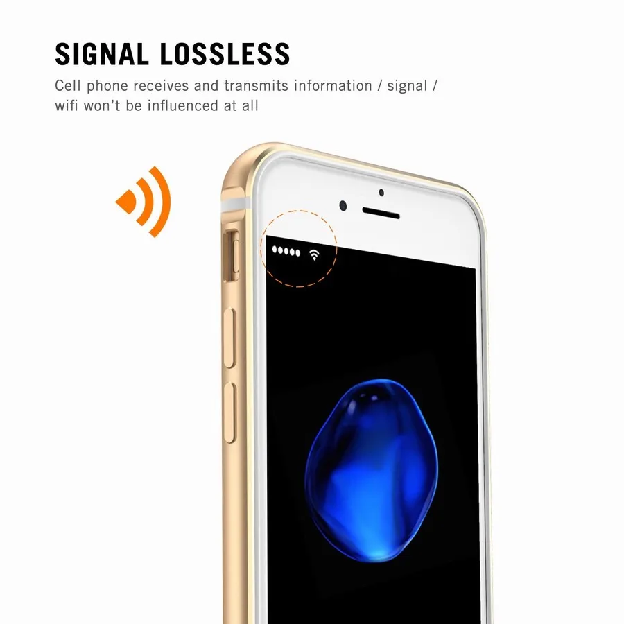 Portefeuille для iPhone 7 бампер чехол Защитный алюминиевый Гибридный Apple 6 S Plus 8 5 5S SE Капа|for