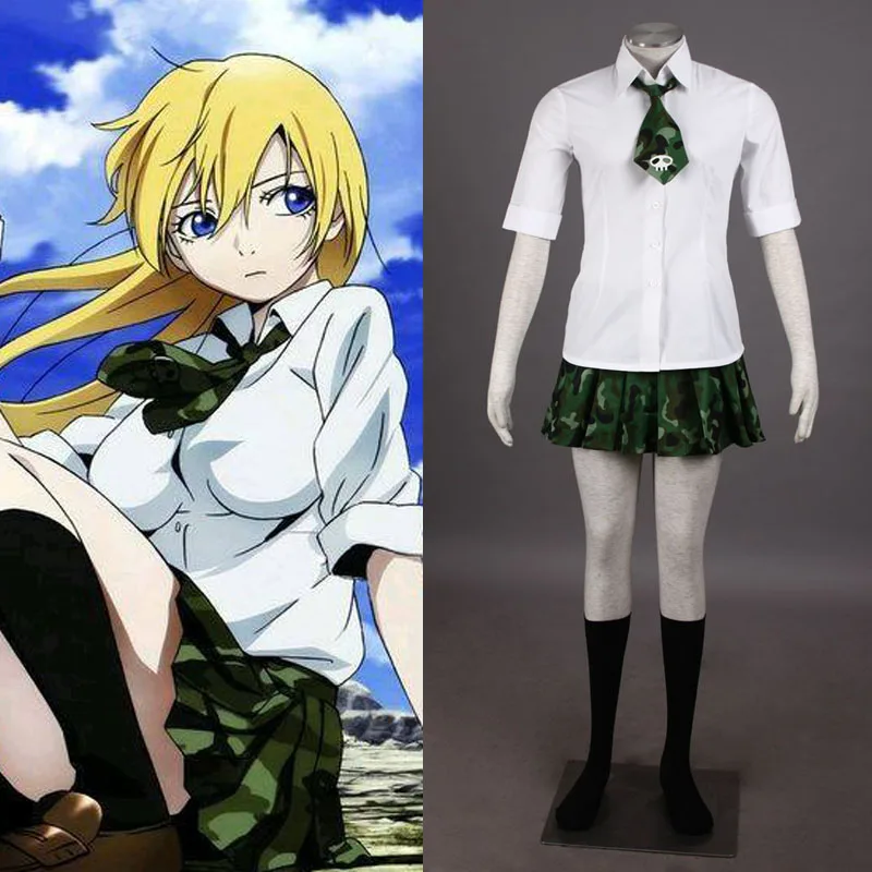 Популярный костюм BTOOOM HIMIKO школьная форма аниме костюмы для косплея камуфляжная