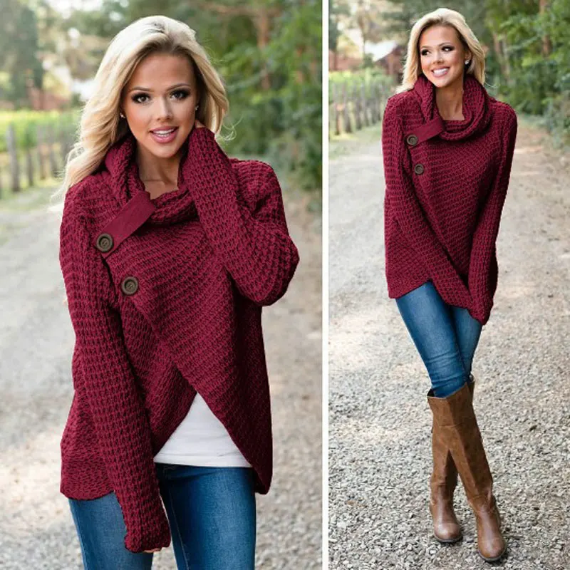 Darcydebie 2019 Fashion Autumn Winter Warm Sweater Long-Sleeve Elastic Female Pullover Turtleneck Knitted Sweaters Tops | Женская одежда