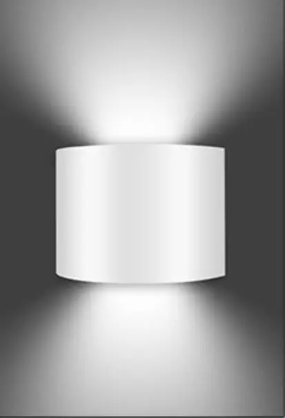 White(white light)-S Вверх/вниз водосветодио дный стойкий светодиодный сад крыльцо Путь лампы, 12 Вт угол луча регулируемый Крытый настенный светильник бра свет - Испускаемый цвет: White(white light)-S