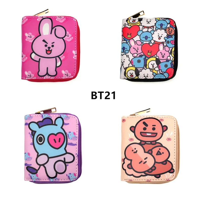 Новинка 2018 BTS BT21 маленькая сумка букле мешок один размер мультфильм студент