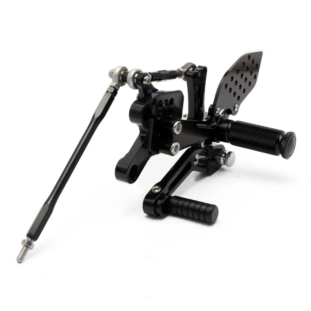 FZ1/FZ1 Fazer 2006- FZ8 2010-2013 Алюминиевый сплав мотоциклетные подставки для ног задний Набор Регулируемые подножки Rearset для Yamaha