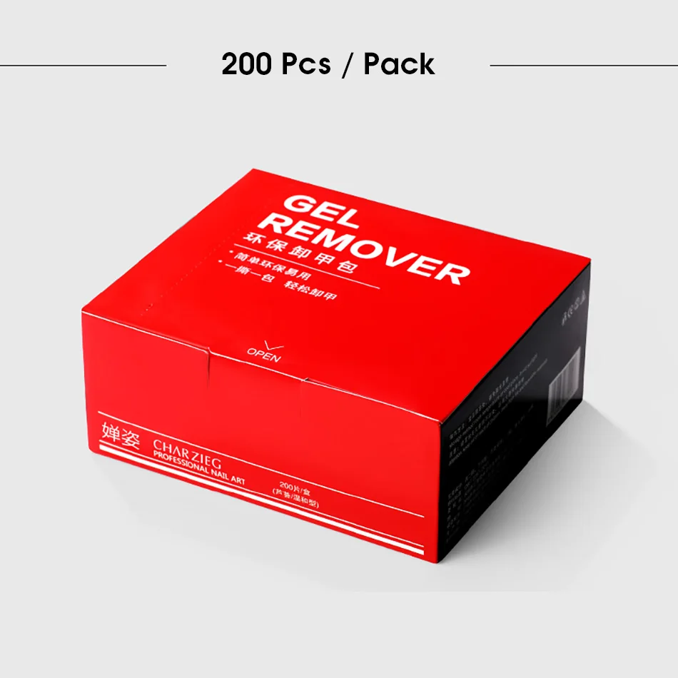 200 Pcs ROHWXY 100 шт обертывания для удаления ногтей, акриловое средство для снятия УФ гель-лака, очиститель для ногтей, легкое средство для снятия гель-лака, обертывания, инструмент для маникюра - Цвет: 200 Pcs