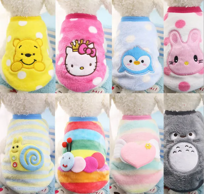 Дешевые теплые домашние животные рубашка жилет для Собаки Одежда Осень