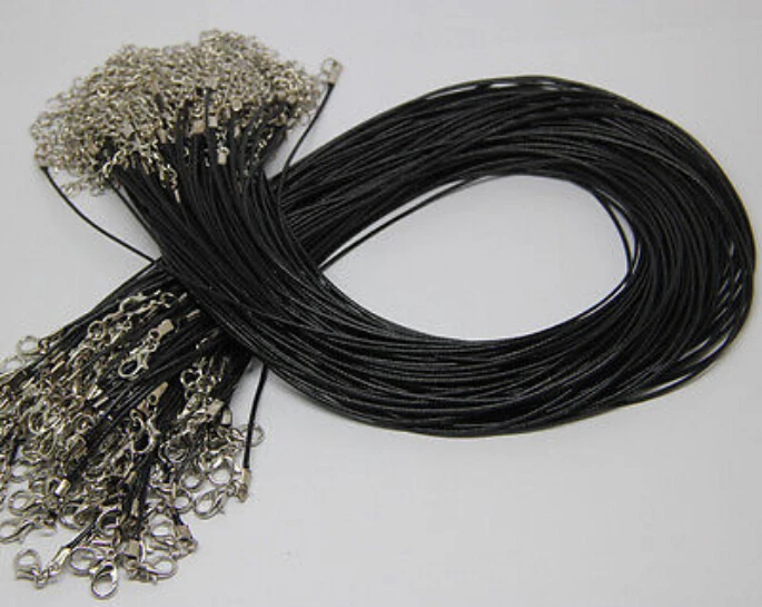 Ожерелье чокер из натуральной кожи с застежкой карабином 45 + 5 см|findings manufacturer|findings