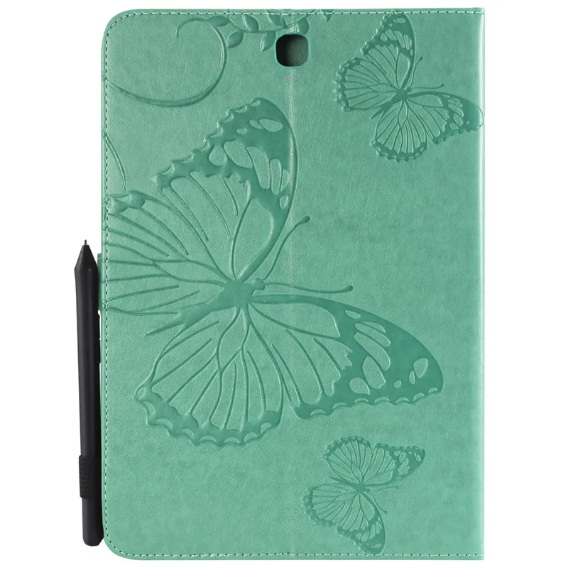 Wekays для samsung Tab A 9,7 T550 мультфильм бабочка кожаный чехол Funda для samsung Galaxy Tab A 9," T550 T555 чехол для планшета