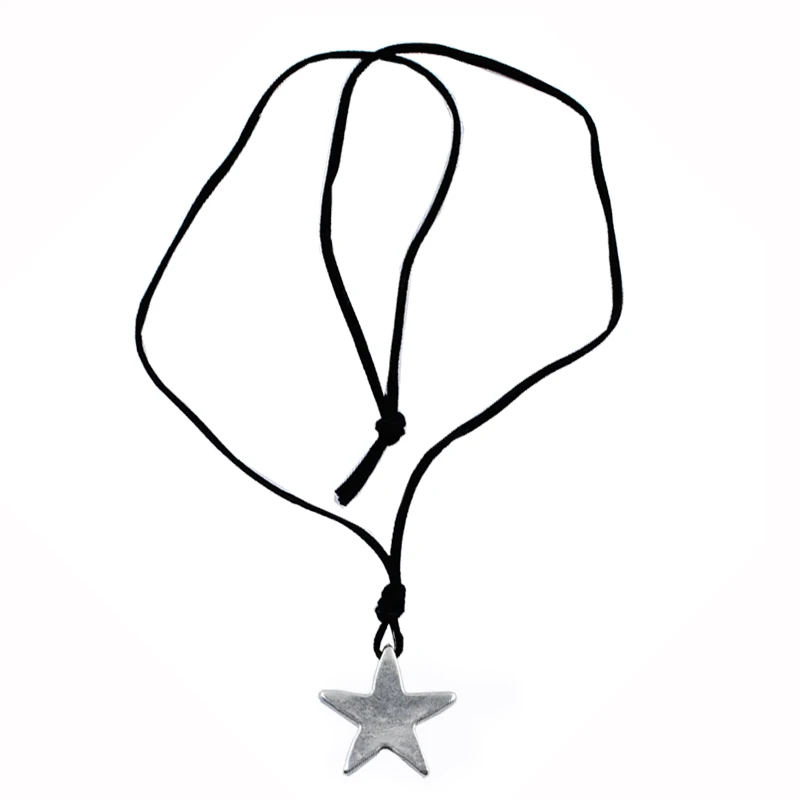 Винтажное ожерелье с подвеской в виде пятиконечной звезды старинное золото