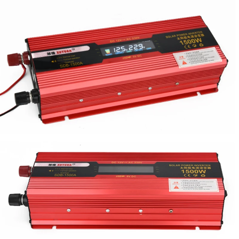 

Inverter, DC12v/24V to 220v dual inverter, 1500w/2000w with display converter