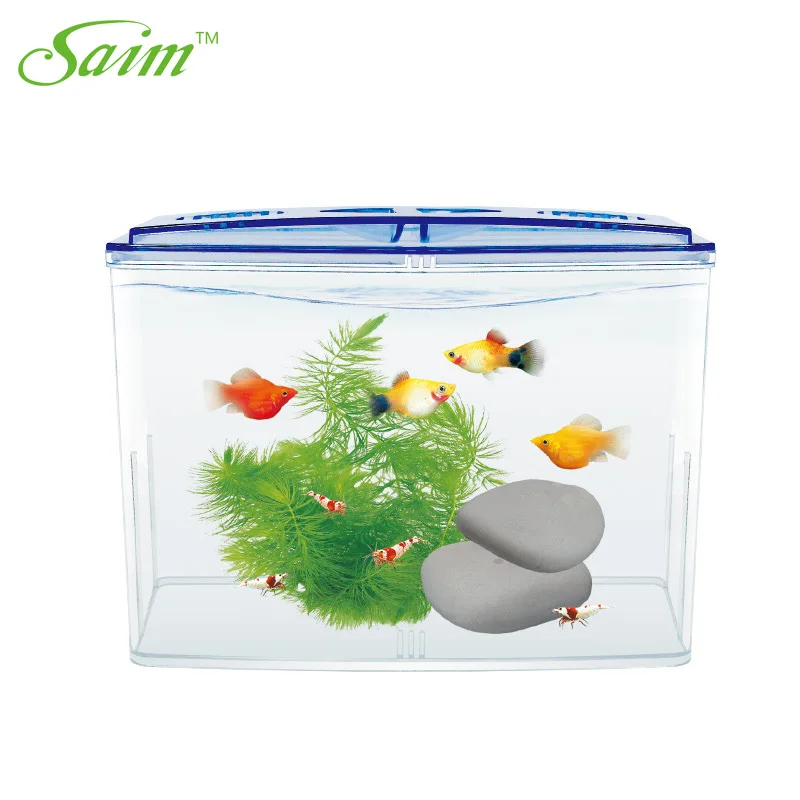 Саим аквариумная миска для рыб Betta акриловая изолирующая Цилиндрическая Коробка