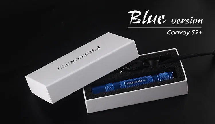Convoy S2+ синий Cree XML2 U2-1A EDC светодиодный светильник, фонарь, фонарь, Самозащита, походный светильник, лампа, для велосипеда, подарок для парней