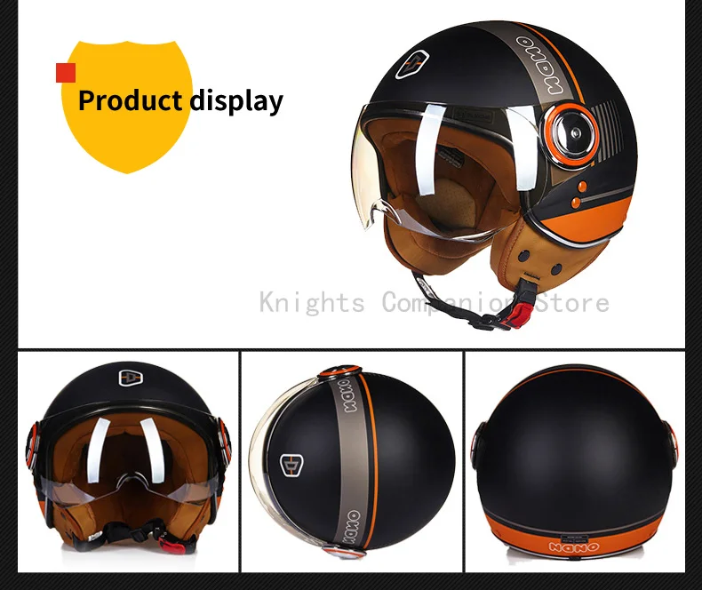 BEON moto rcycle скутер шлем 3/4 с открытым лицом halmet moto cross винтажный мотоциклетный шлем Casco moto cicleta Capacete 110b