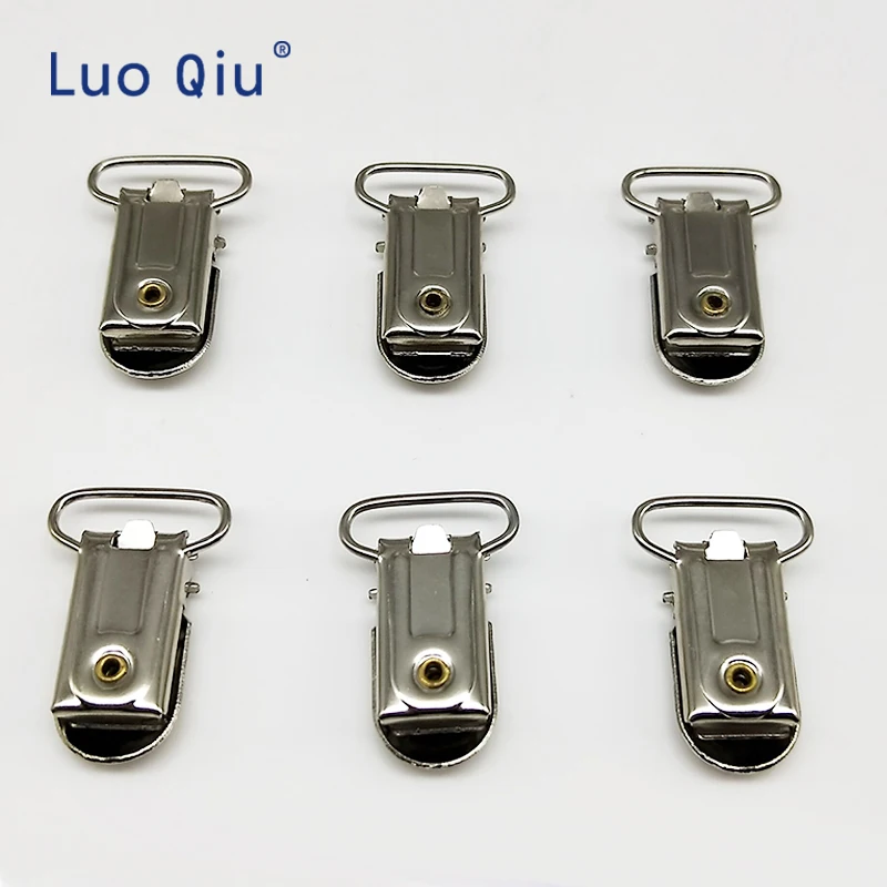 Luo Qiu 5 шт./лот U форма 35*20 мм Серебристые подтяжки зажимы для брюк практичные клипса