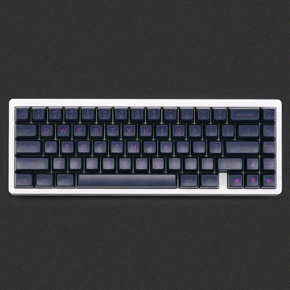 MAXKEY темно фиолетовый SA keycaps Doulbeshot ABS материал для вишни механическая клавиатура