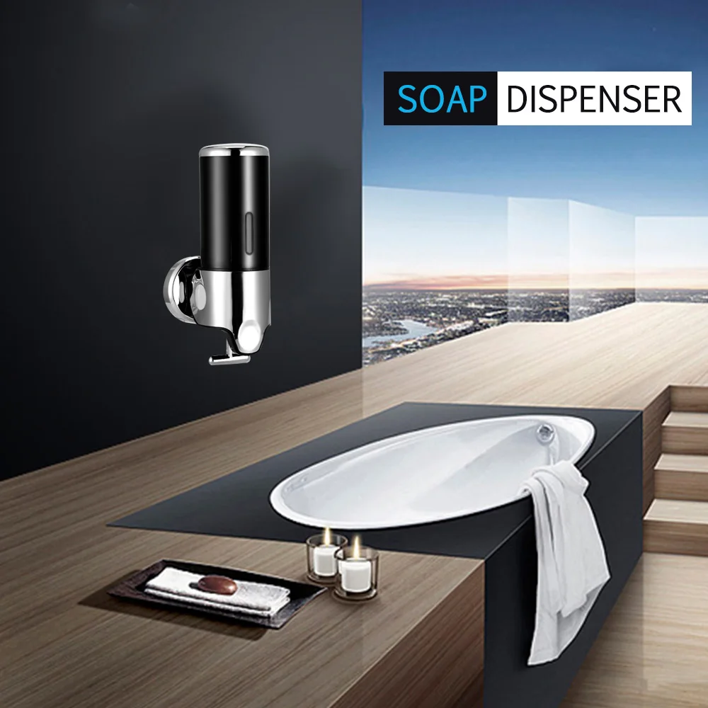 500 мл один жидкости Мыло диспенсер настенное крепление Туалет Для ванной душ