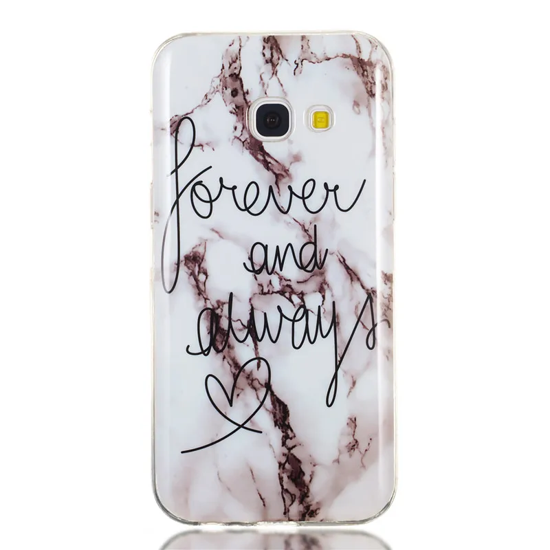 For Samsung Galaxy A3 2017 A320 Case Soft TPU Coloured Marble Pattern Mobile Phone Cases Cover A5 A520 | Мобильные телефоны и