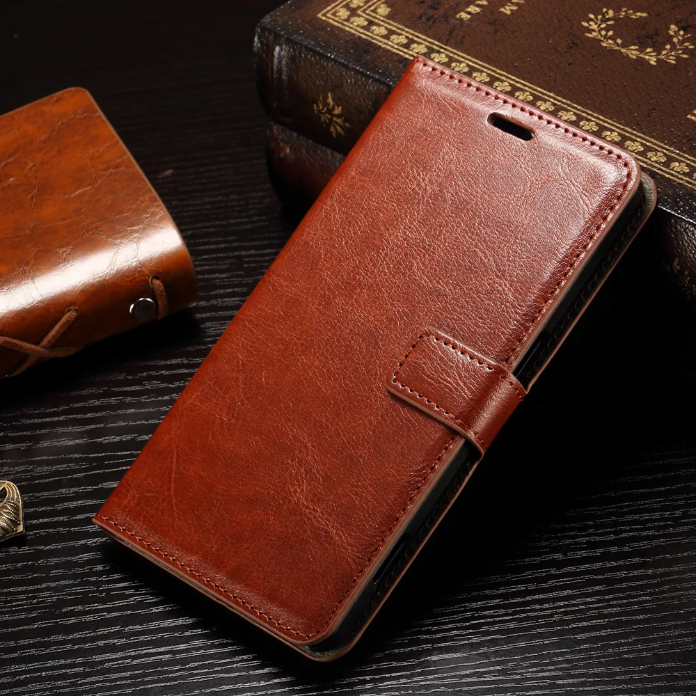 Роскошный кожаный чехол-кошелек в стиле ретро для Microsoft Nokia Lumia 950 XL с двумя
