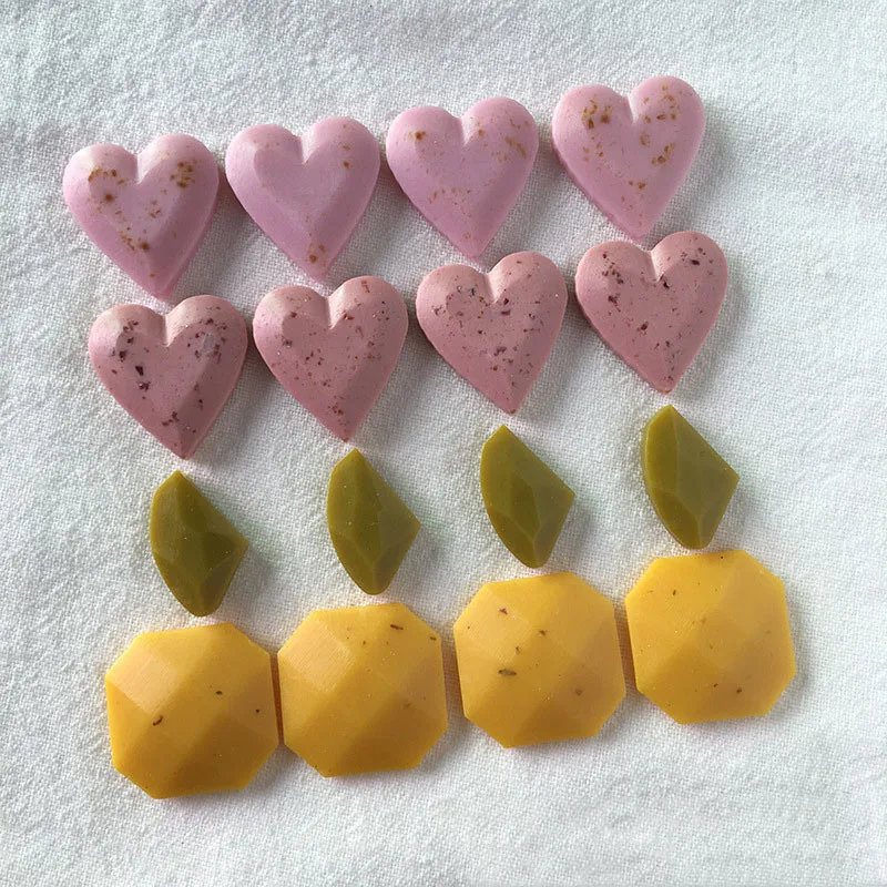 2 шт. брошь в форме сердца пуговицы заплатки из смолы фурнитура сделай сам