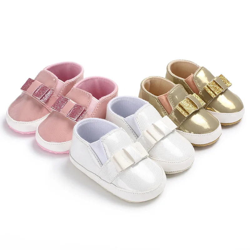 

HOT Spring and Autumn 0-1 female baby solid color casual soft bottom shoes baby toddler shoes
