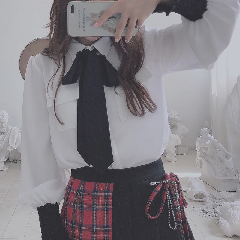 2018 Новое поступление Винтаж Готический элегантный дизайн бантом галстук Puff