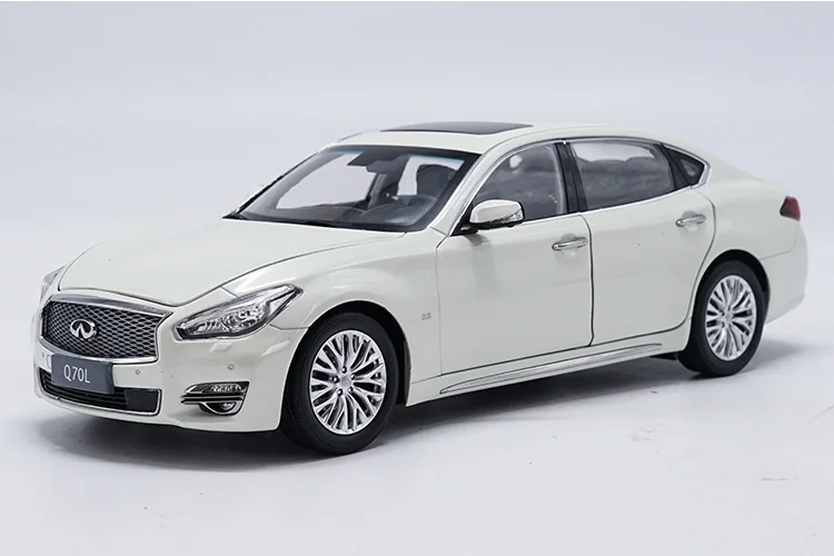 1:18 Модель литья под давлением для Infiniti Q70L 2017 белый седан игрушечный автомобиль из
