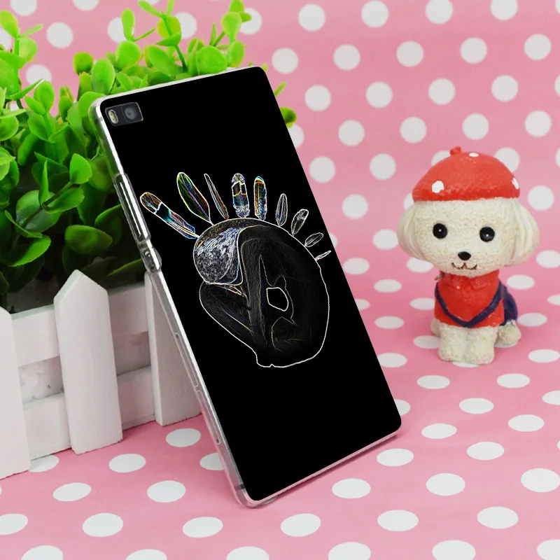 B0705 Холодное сердце Neon Glow Прозрачный Жесткий Тонкий чехол кожного покрова для Huawei