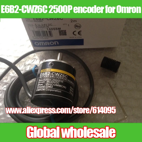 1 шт E6B2-CWZ6C 2500P/R кодировщик для Omron/инкрементный оптический кодировщик/2500 линий