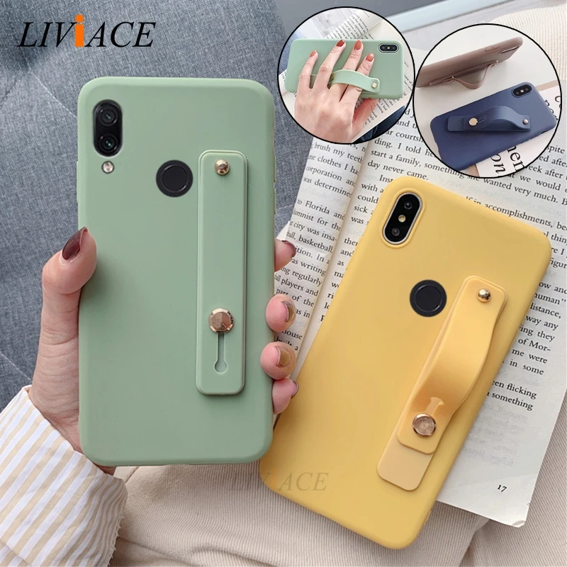 Wrist Strap Hand Band silicone case for xiaomi redmi note 7 8 6 pro 5 plus 6a 5a mi 9 8 a2 lite se a1 a3 9t k20 7a back cover