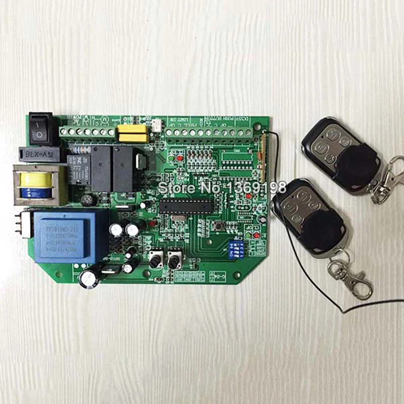 

110V/220V AC sliding gate opener control board+2pcs remote control,learning code