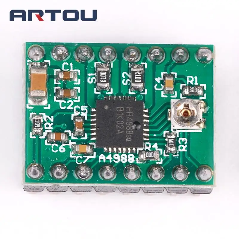 Запчасти для 3D-принтера StepStick A4988 DRV8825 Драйвер шагового двигателя с теплоотводом