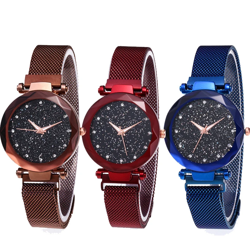 

MIARA.L hot style quartz watch chatterbox watch magnet star watch same type of women's starry sky watch
