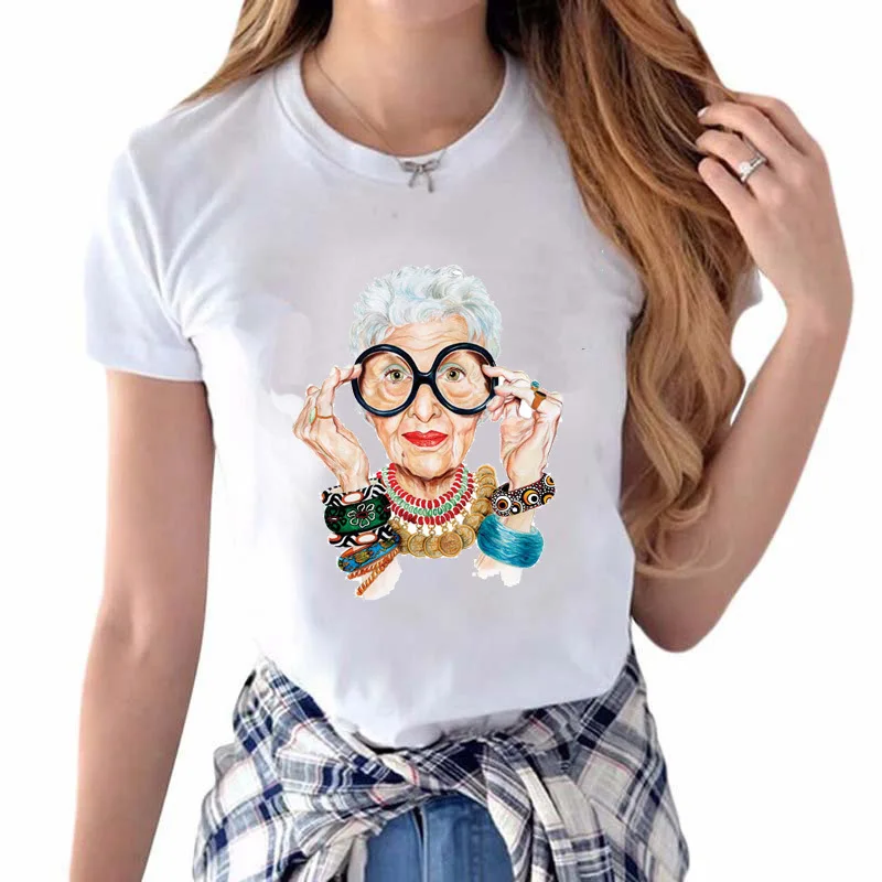 Лидер продаж женская футболка однотонная белая с рисунком королевы круглым