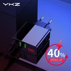 Зарядное устройство с 3 Usb-портами и светодиодным дисплеем для iPhone, Samsung, Xiaomi, Huawei