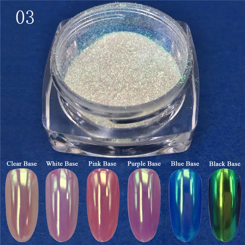 1 шт неоновый блеск-Порошок Хамелеон зеркало с русалкой блестит Nailart пигмент ногтей Пыль УФ гель голографический порошок для ногтей