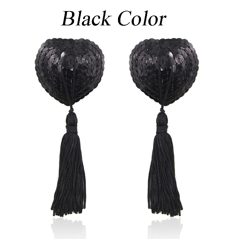 Зажимы для сосков с кисточками в форме сердца блестки бюстгальтер груди