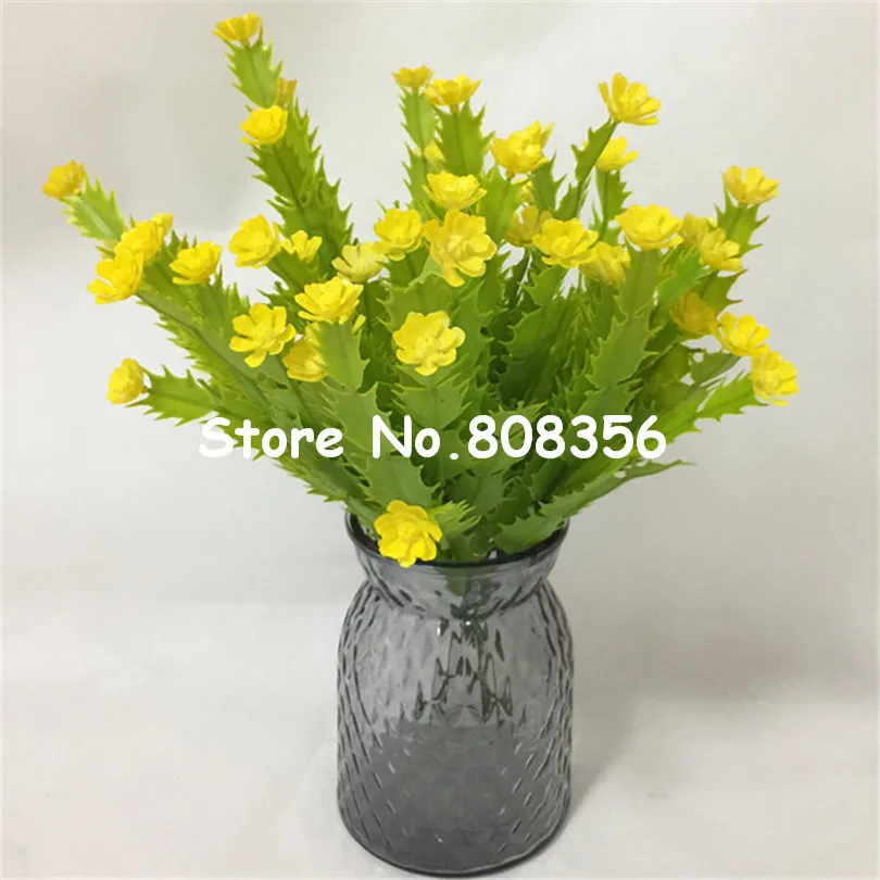 5pcs пластиковый цветок кактуса искусственный Краб кактус 5 видов цветов