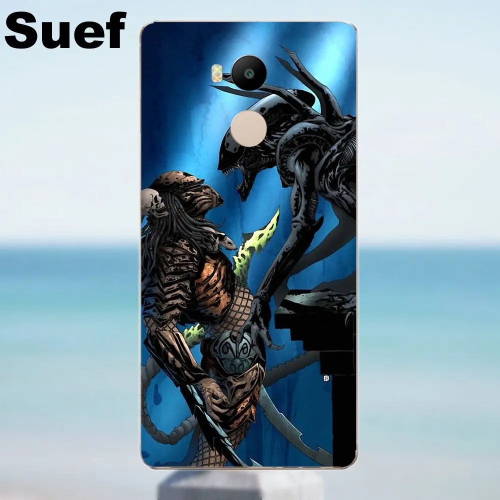 Suef для Xiaomi Redmi 4 3 3S Pro Mi3 Mi4 Mi4i Mi4C Mi5 Mi5S Mi Max Note 2 мягкие чехлы Alien Vs Predator Avp Hunter|note 2|note