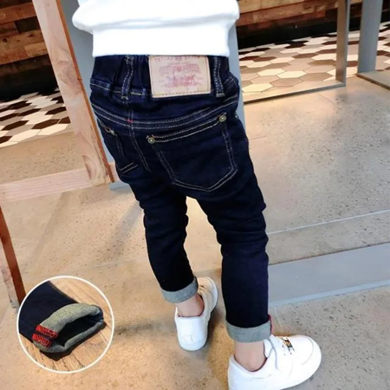 Джинсы для мальчиков детские джинсы маленьких джинсовые брюки однотонные