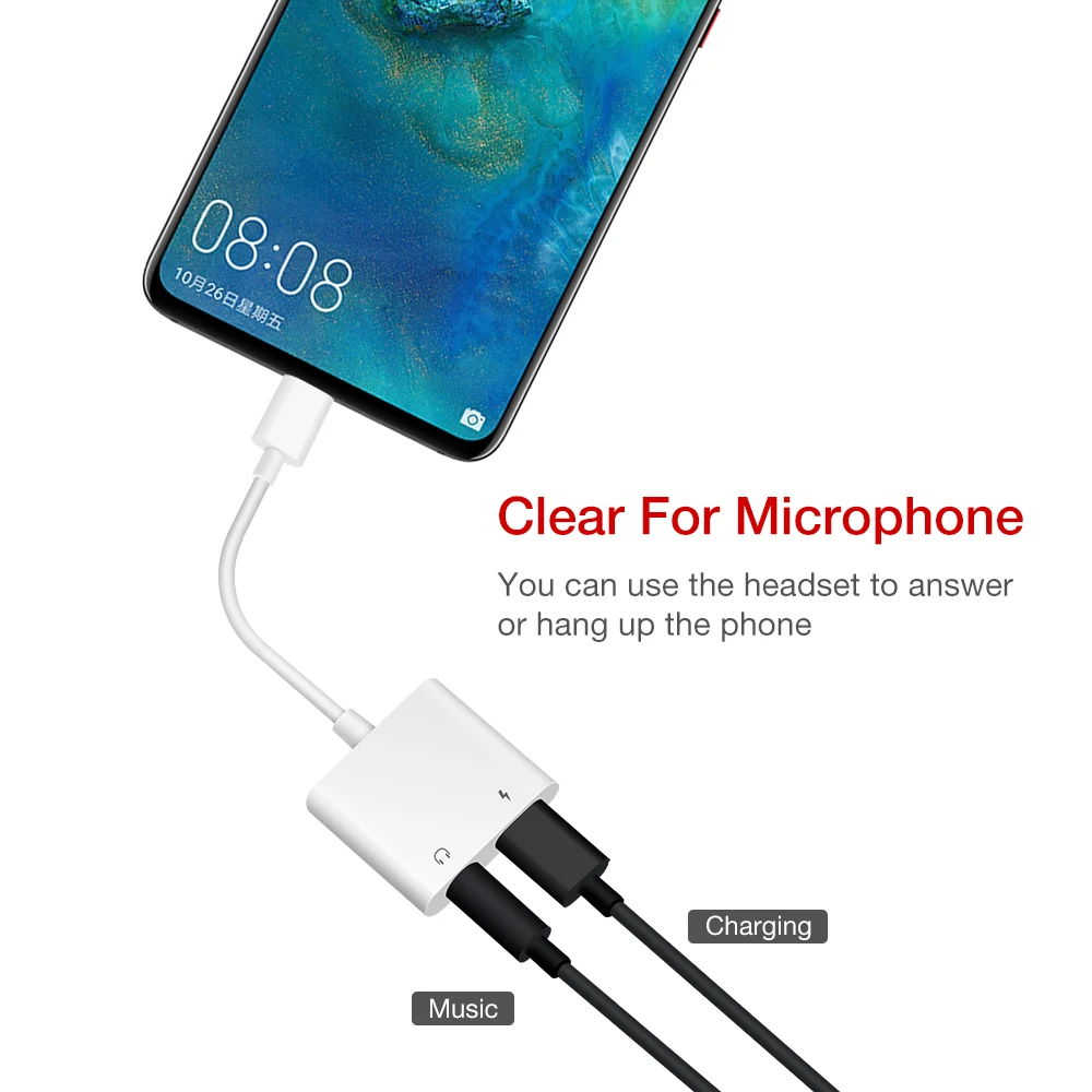 Asona 2в1 USB 3 1 Type C + 5 мм AUX аудио конвертер адаптер PD быстрое зарядное устройство для