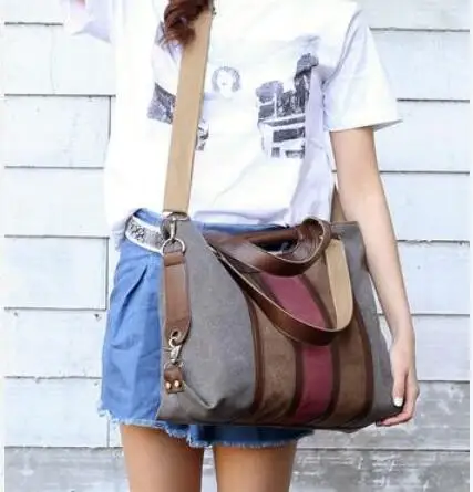 2019 Женские повседневные кожаные сумки тоуты холщовые на плечо сумка для ноутбука