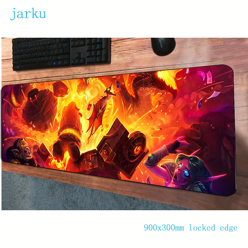 JARKU 900x300x3mm Hearthstone mouse pad gaming mousepad gamer mat High quality pads game computer padmouse laptop play | Компьютеры и