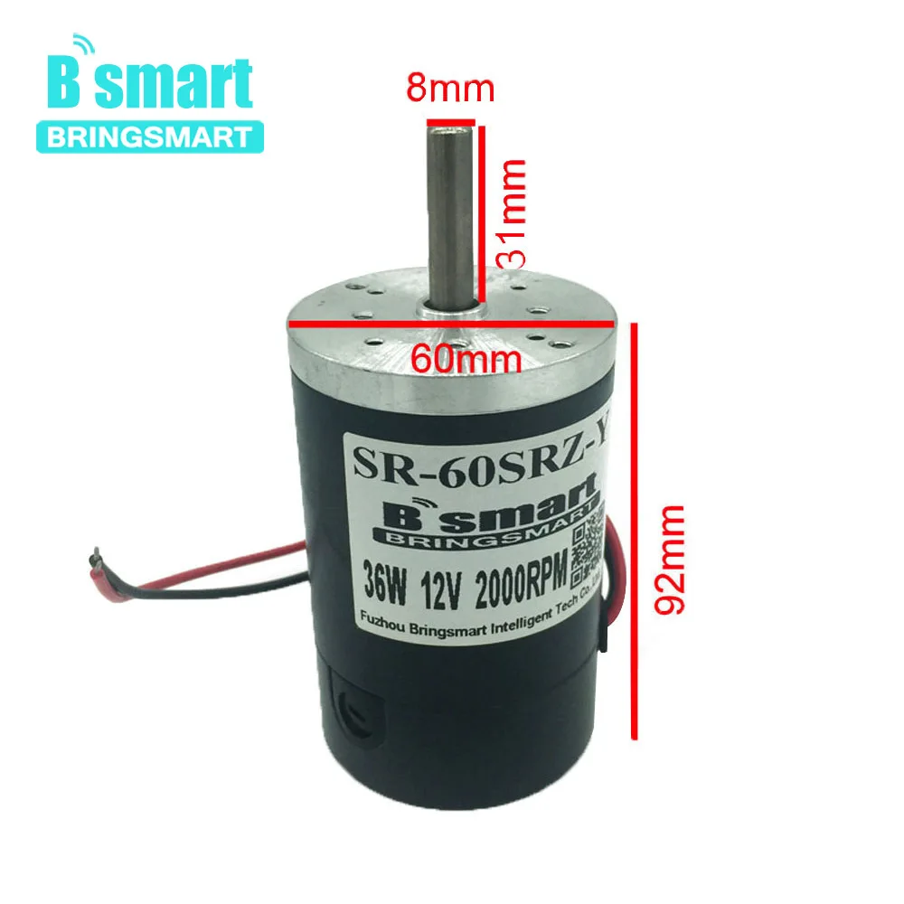 12V 24V двигатель с постоянным магнитом, работающий от постоянного высокого Скорость Электрический мотор 2000/3000/4000 об/мин 36 Вт Регулируемая Скорость Реверсивный для Электрическая дрель "сделай сам"