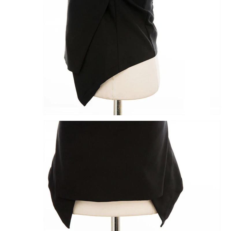 Женский офисный брючный костюм синий/черный облегающий элегантный для офиса