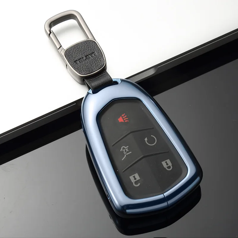 Автомобиль Алюминий сплав Auto Key держатель оболочки удаленный ключевой чехол для Cadillac ATS-L CT6 CTS XTS XT5 SRX Escalade