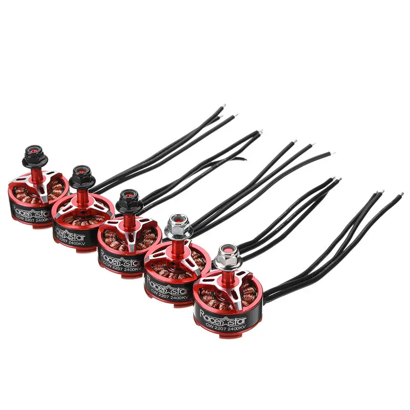 5 шт. Racerstar SPROG X 2207 2400KV 3 5S бесщеточный двигатель для Sprog начинающих RC Дрон FPV