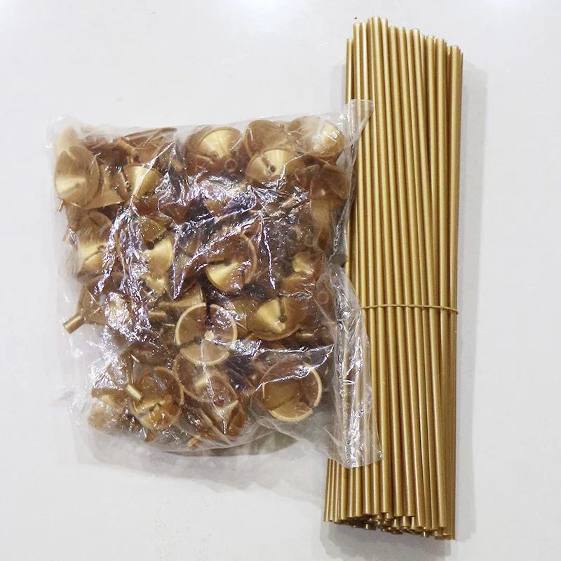 10/20 комплектов Новый Латексный Шар Stick 32 см цветов с золотым чёрного и белого