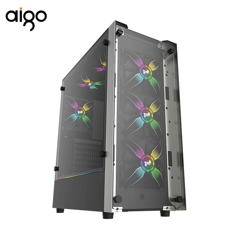 Aigo Talon, 120 мм, без рамки, RBG чехол, вентилятор х формы, Новое поступление, светодиодный вентилятор для компьютерного корпуса, охлаждающий вентилятор, тихий, высококачественный, игровой вентилятор