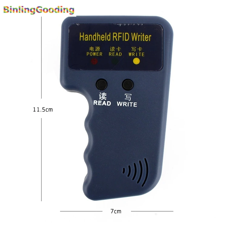 

Handheld 125KHz RFID Copier Writer RFID Duplicator EM ID Copier + 5 Pcs EM4305/T5577/CET5200 Rewritable Keyfobs