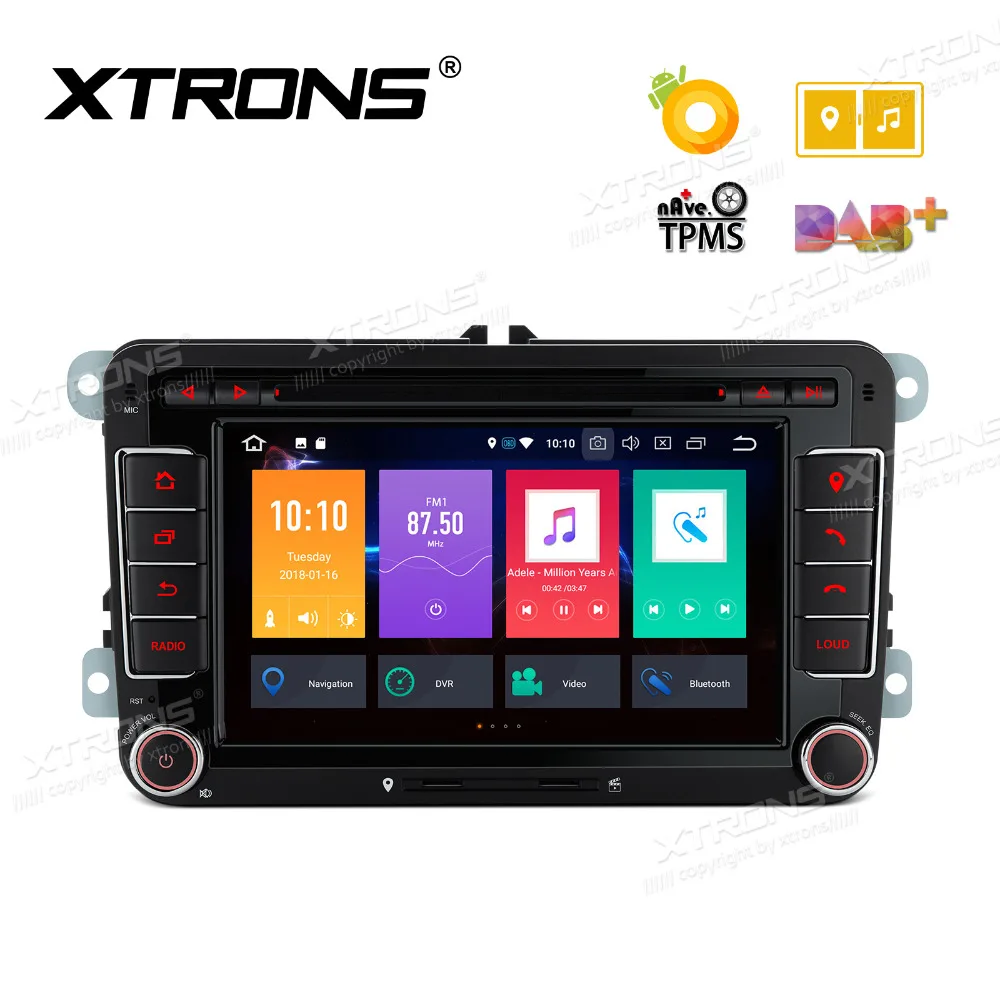 XTRONS 2 Din 7 'ɺndroid 8 0 Восьмиядерный автомобильный dvd-плеер радио gps DAB + OBD для Volkswagen