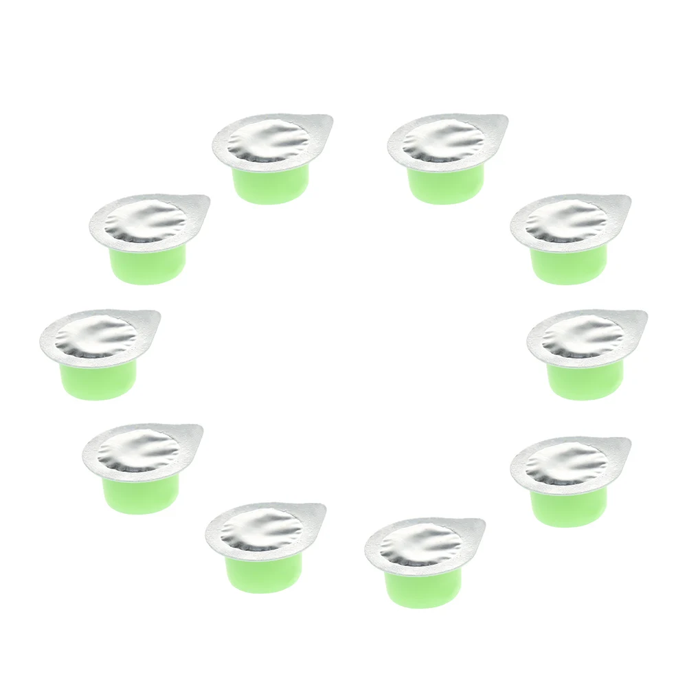 Green-Vanilla 10 шт., отбеливающий полироль для зубов, Полировальная паста для зубов, Отбеливающий лак для зубов, зернистость мяты, апельсина, ванили, вкус для чистки зубов - Цвет: Green-Vanilla